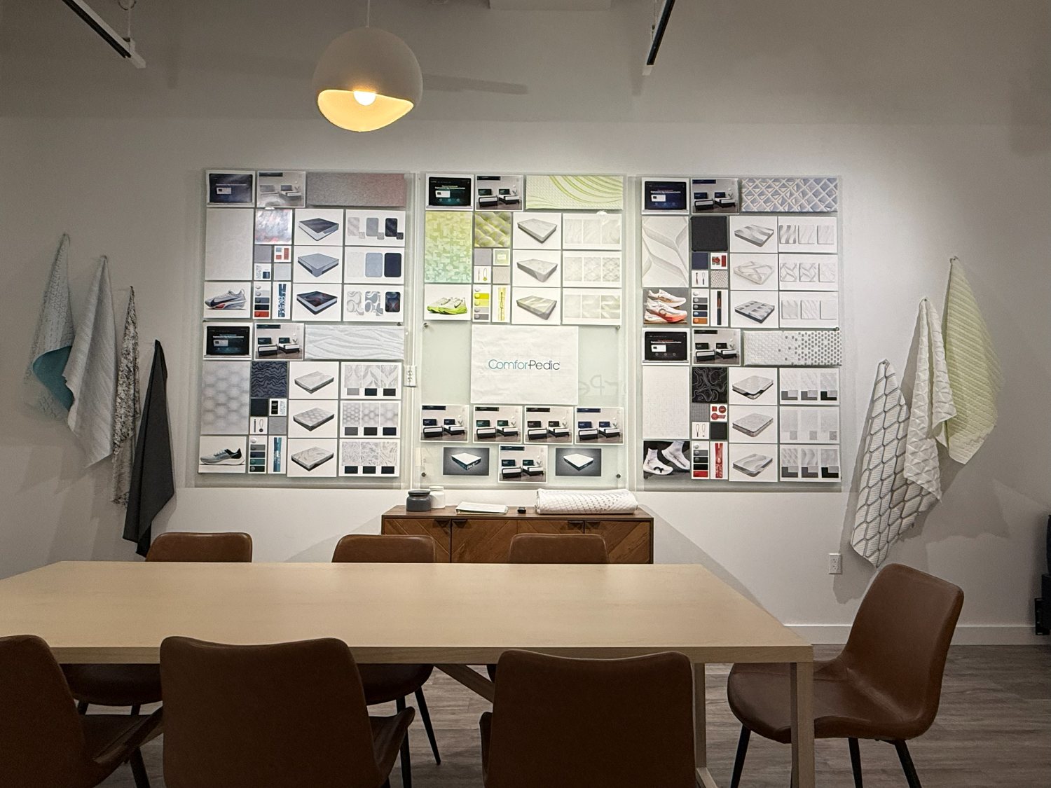 Comforpedic concept board wall