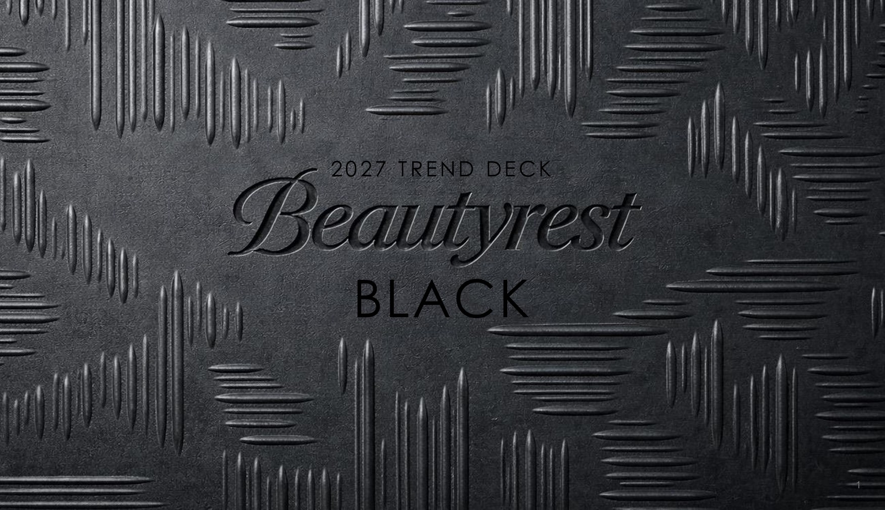 Beautyrest Black 2027 Trend & Concept Deck, cover