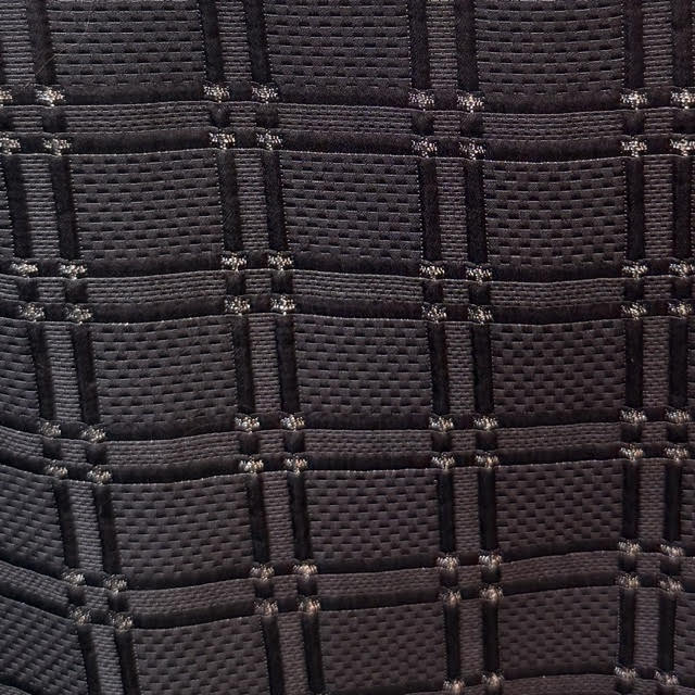 Dark tonal windowpane weave