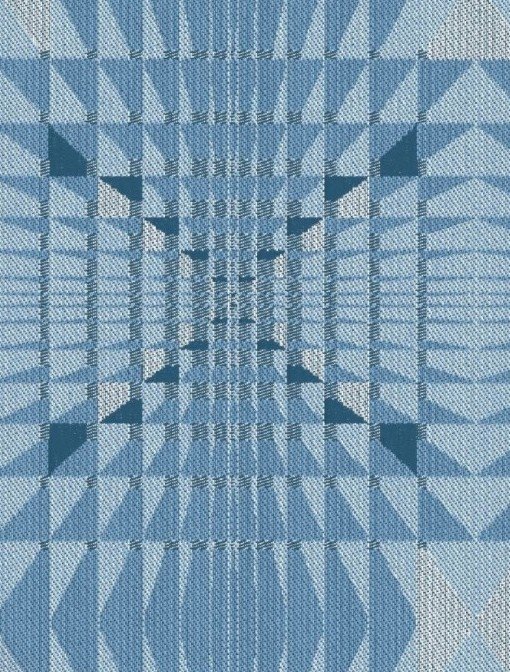 Fabric CAD design of the PSX border with the hidden X