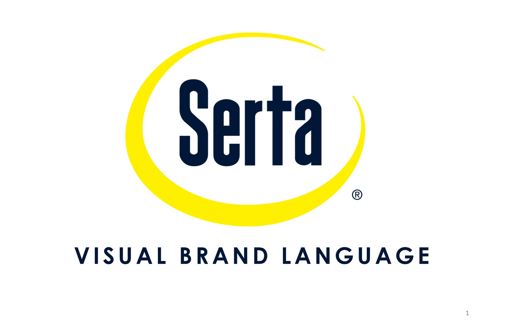 Serta Visual Brand Language guide, cover